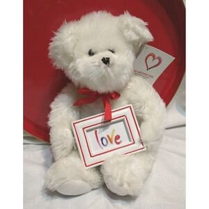 Macy's Sweetheart Teddy Bear Photo Frame & Records Message 13" Plush NWT Tested